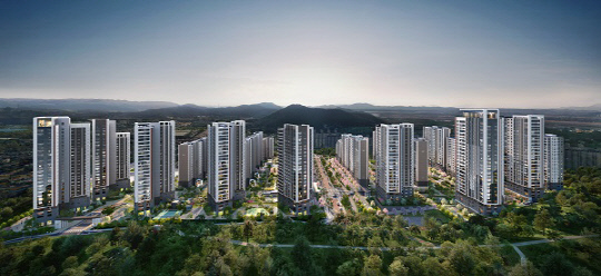 중앙공원 롯데캐슬시그니처 투시도